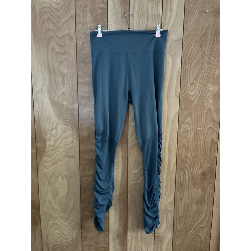 Fabletics Cashel Foldover High-Rise‎ Ruched Leggings in teal Size Large NWT